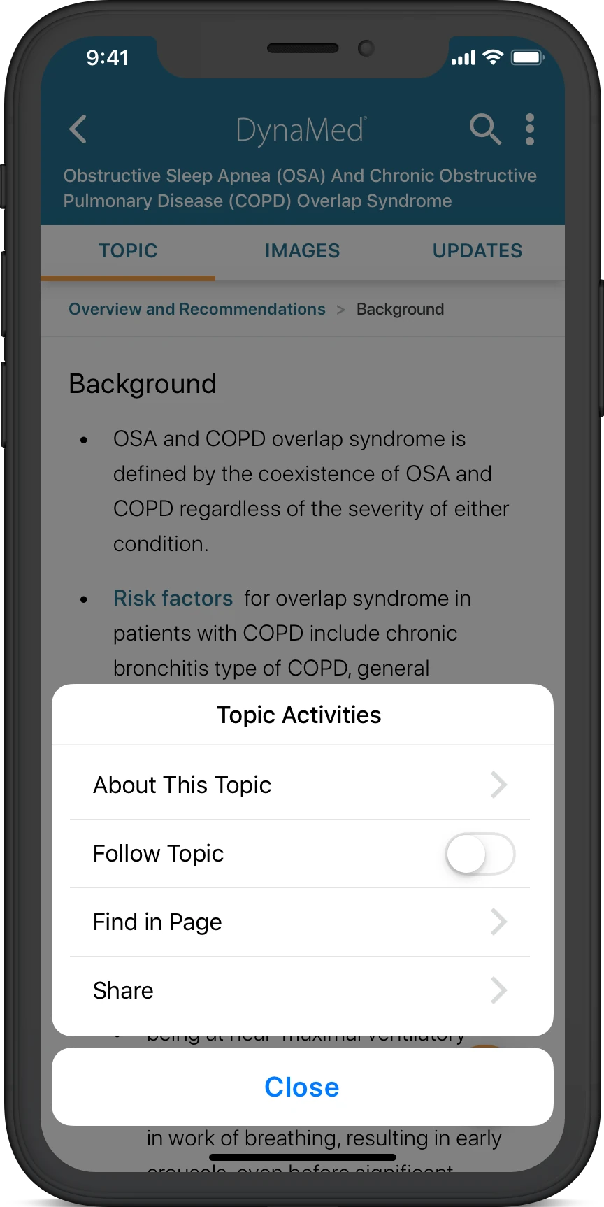 DynaMed - iOS Redesign