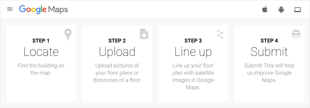 Google Indoor Map Instructions