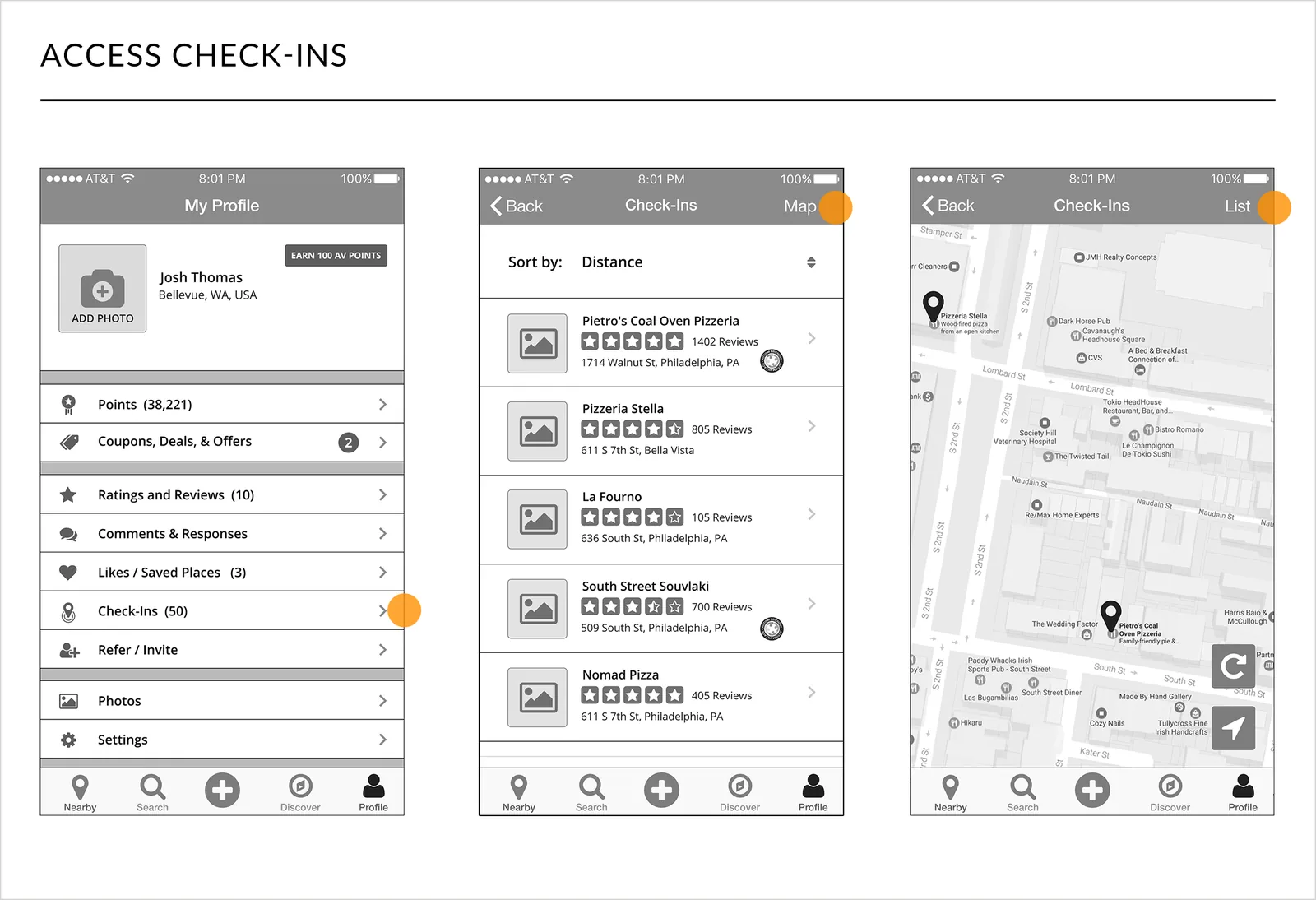 Autism Village Prototype Wireframes